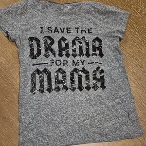 The Children's Place Heather Gray and Black Graphic Tee